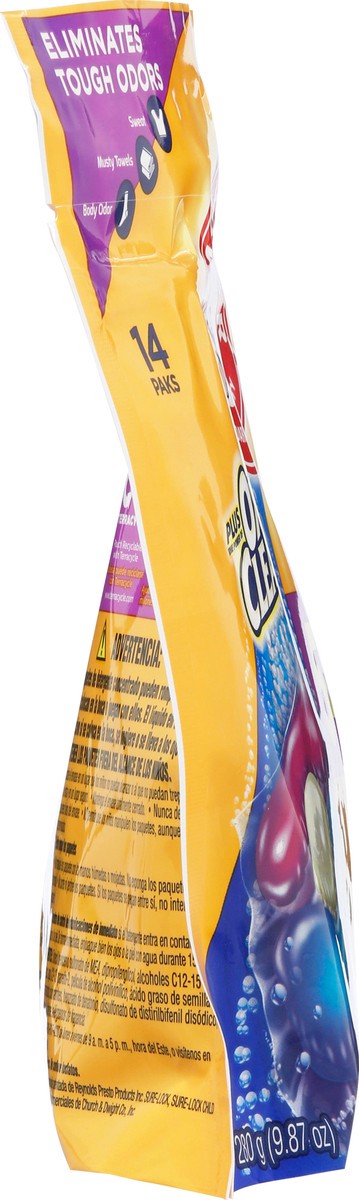 slide 7 of 10, ARM & HAMMER Plus OxiClean with Odor Blasters LAUNDRY DETERGENT 5-IN-1 Power Paks, 14 Count, 14 ct