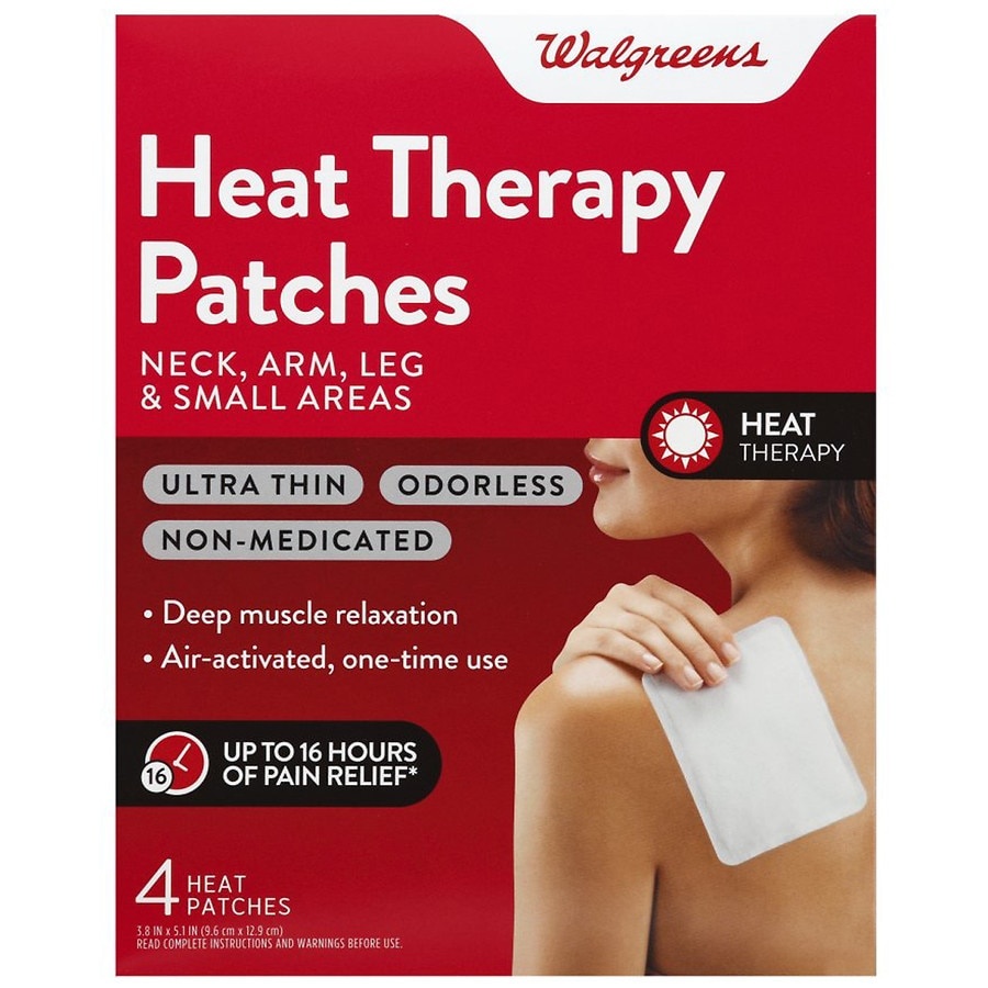 slide 1 of 1, Walgreens Heat Therapy Patches For Neck, Arm, Leg & Small Areas, 4 ct