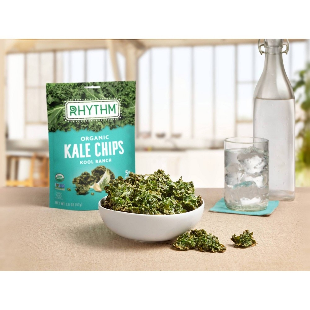 slide 3 of 3, Rhythm Superfoods Kool Ranch Kale Chips, 2 oz
