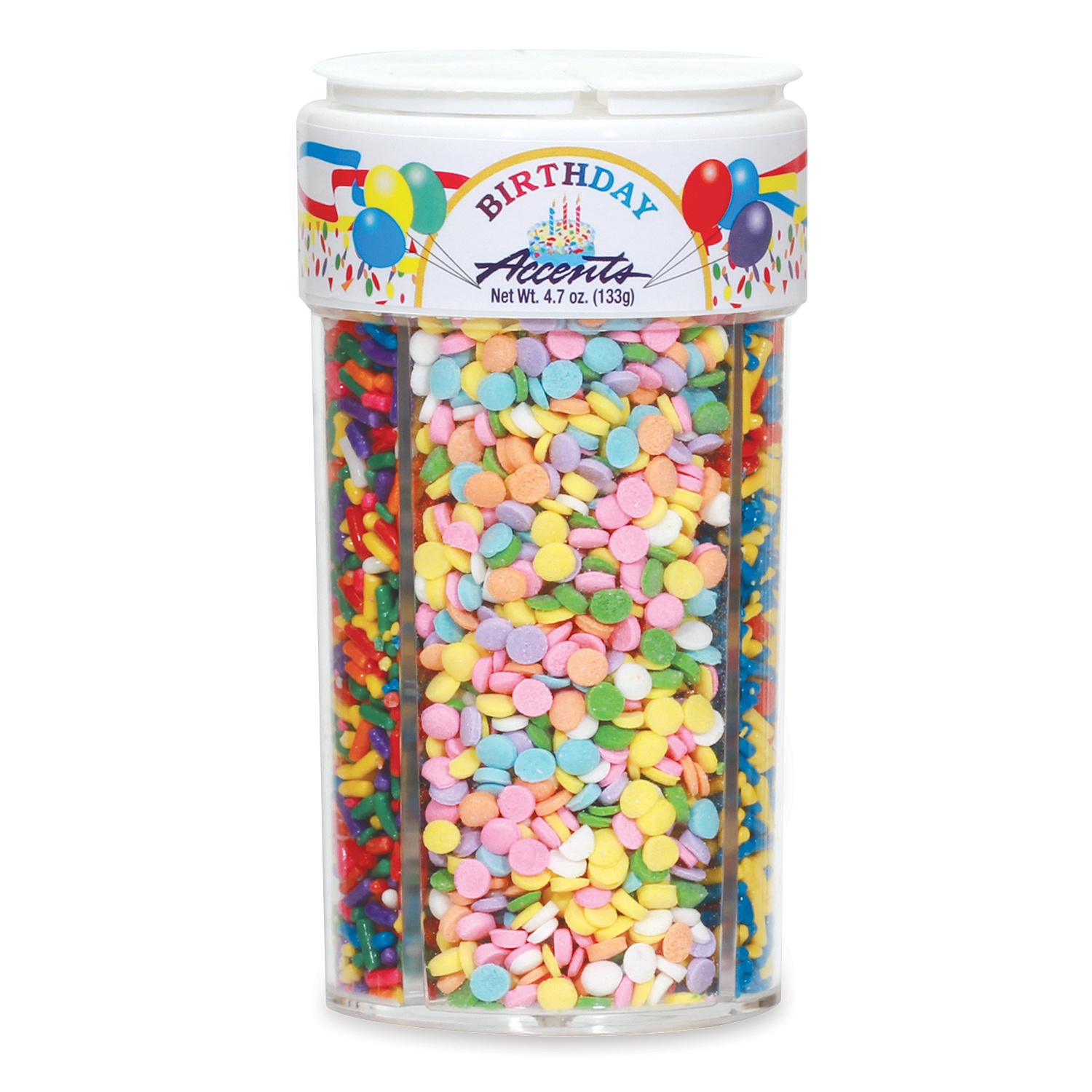 slide 1 of 1, Xcell Birthday Accents Sprinkles, 1 ct