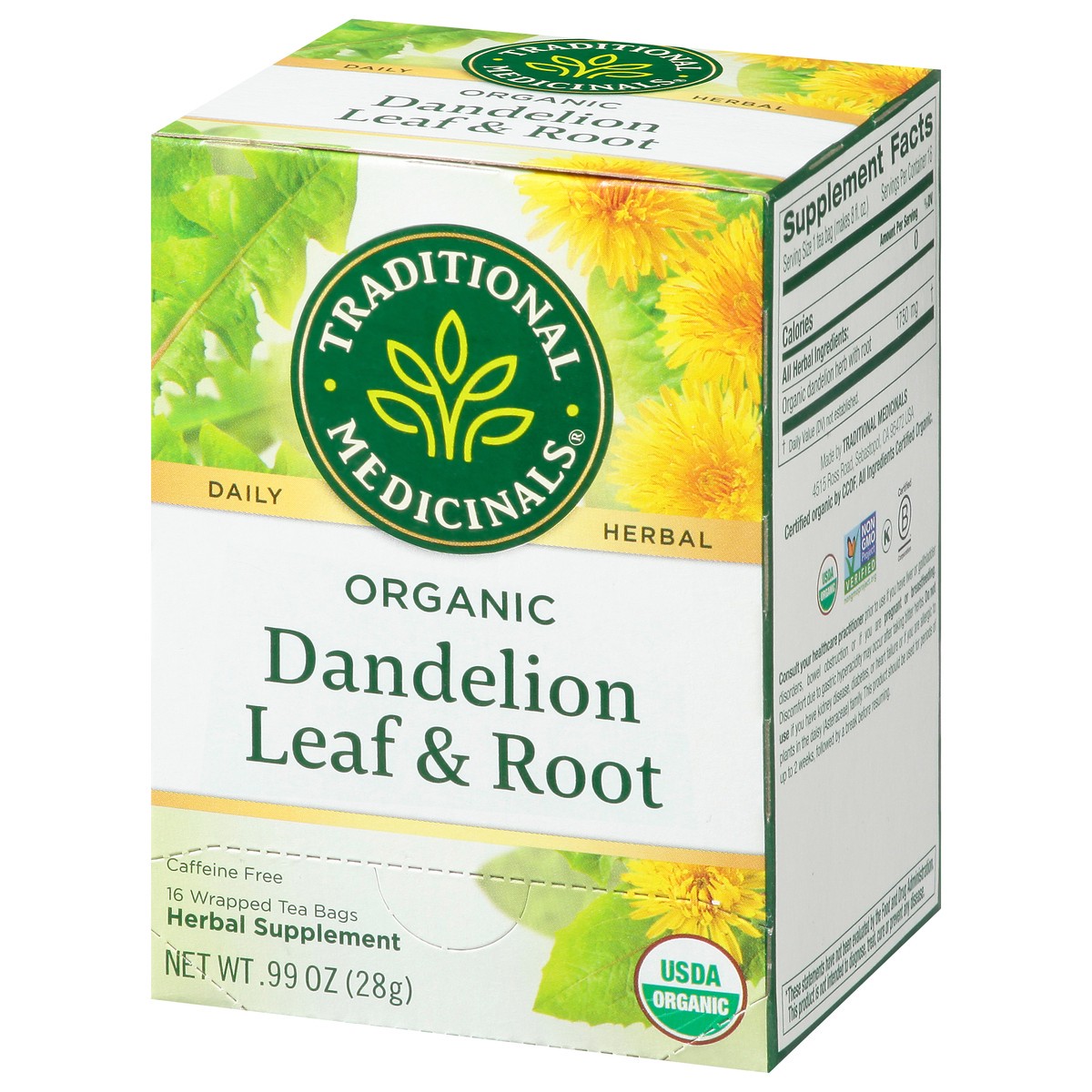 slide 6 of 8, Traditional Medicinals Dandelion Leaf & Root - 16 ct, 16 ct