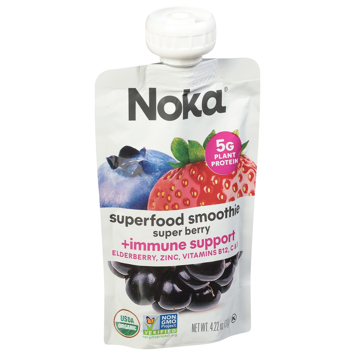 slide 6 of 9, NOKA Super Berry Superfood Smoothie 4.22 oz, 4 oz