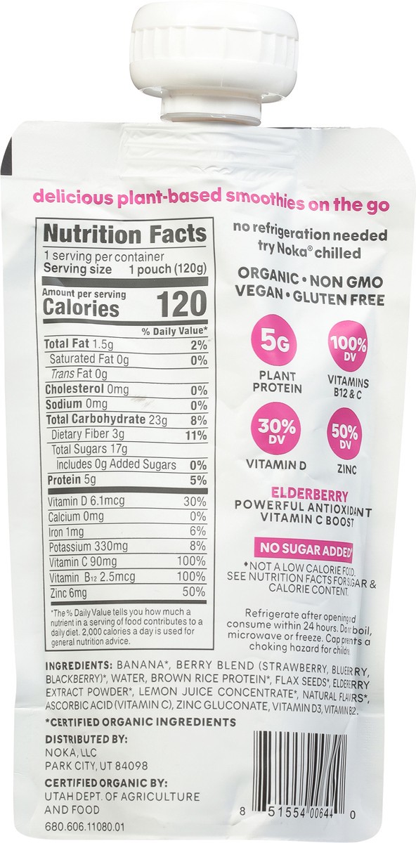 slide 5 of 9, NOKA Super Berry Superfood Smoothie 4.22 oz, 4 oz
