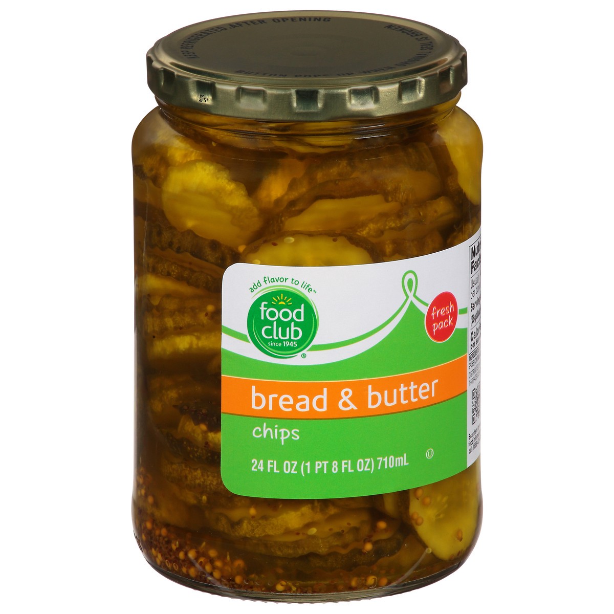 slide 11 of 14, Food Club Bread & Butter Pickle Chips 24 fl oz, 24 fl oz