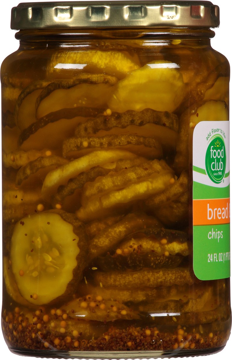 slide 8 of 14, Food Club Bread & Butter Pickle Chips 24 fl oz, 24 fl oz