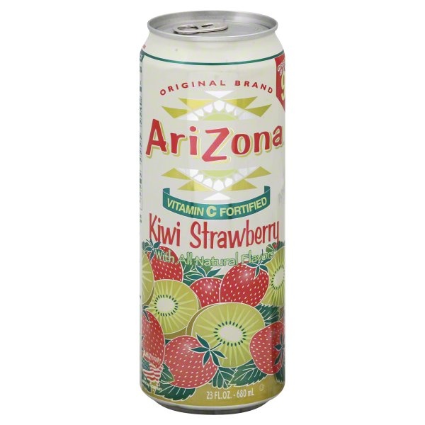 slide 1 of 5, AriZona Beverage, Kiwi Strawberry - 23.5 oz, 23.5 oz