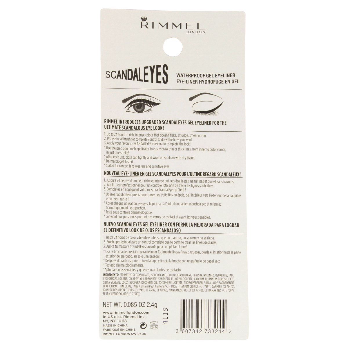 slide 2 of 2, Rimmel ScandalEyes Waterproof Gel Eye Li, 1 ct