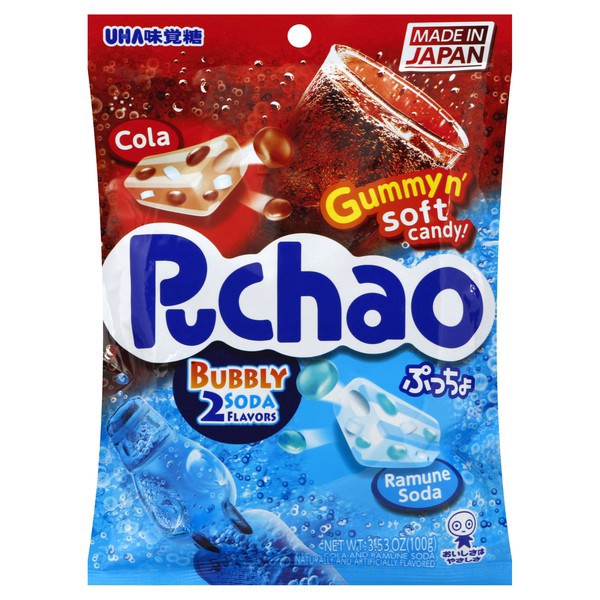 slide 1 of 1, Puchao Pucho Bubbly Soda & Cola Flavored Gummyn' Soft Candy, 1 ct