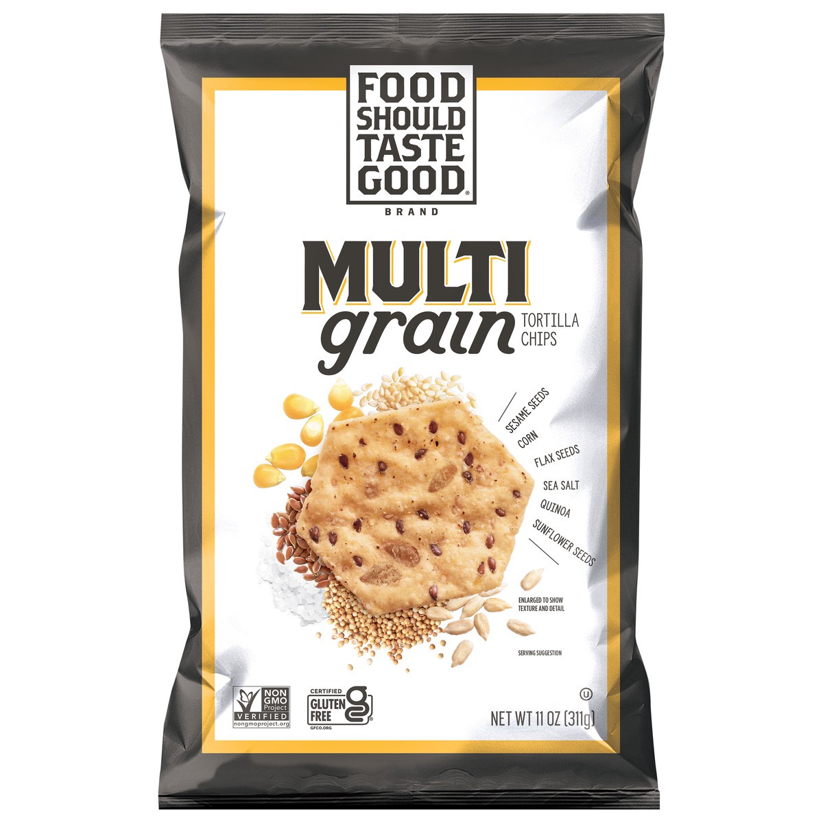 slide 1 of 10, Food Should Taste Good Multigrain Tortilla Chip, 11 oz