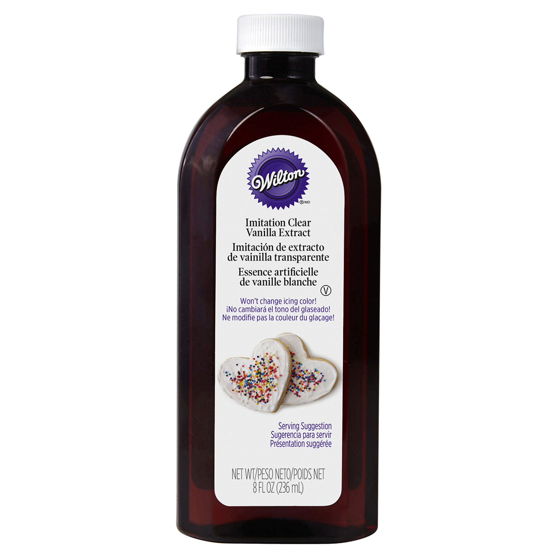 slide 1 of 1, Wilton Clear Vanilla Extract, 8 oz