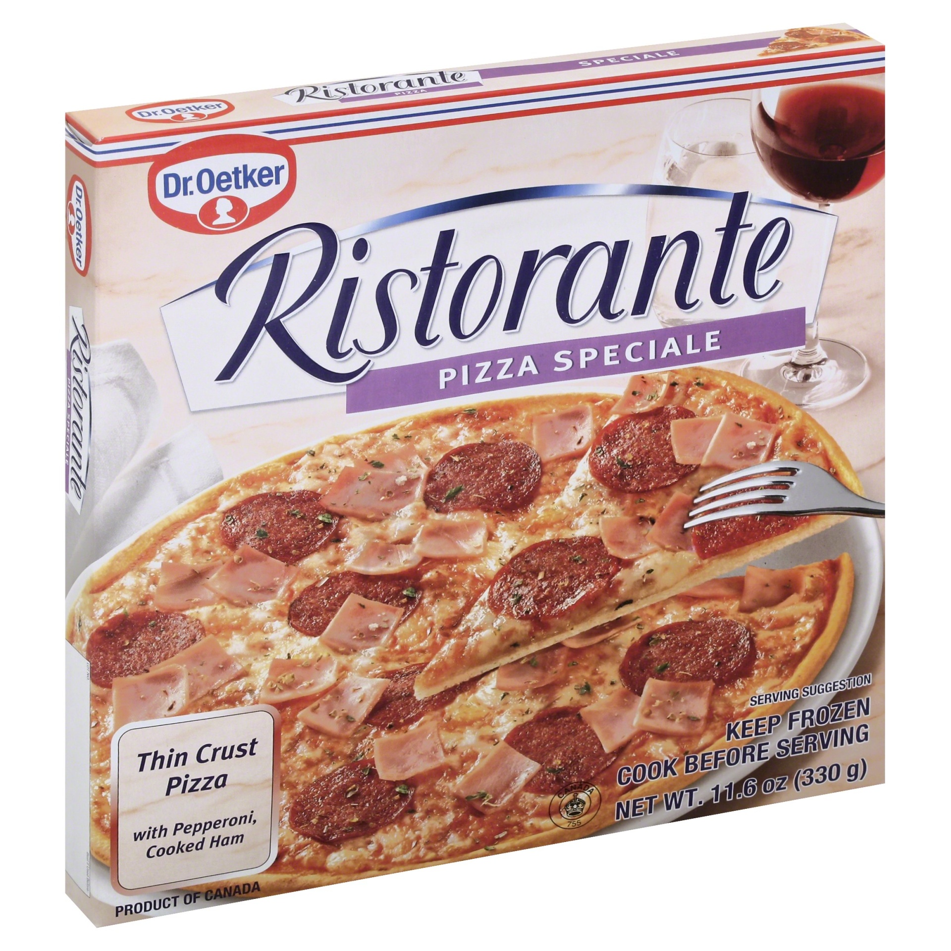 slide 1 of 1, Dr. Oetker Ristorante Thin Crust Pizza, 11.5 oz