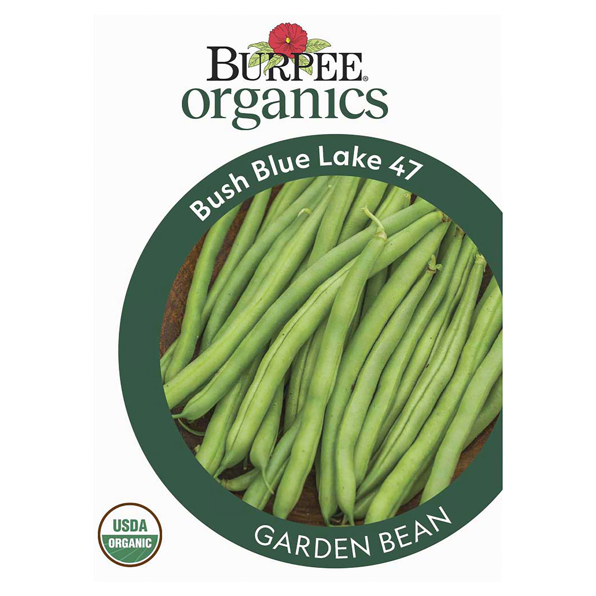 slide 1 of 1, Burpee Organic Bean Bush Blue Lake 47 Seeds, 1 ct