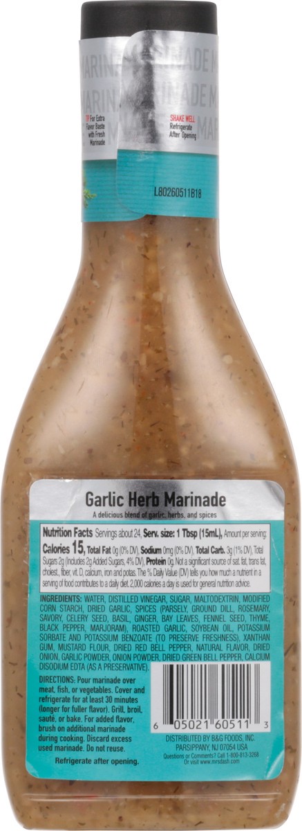 slide 4 of 15, Mrs. Dash Garlic Herb Marinade 12 fl oz, 12 fl oz