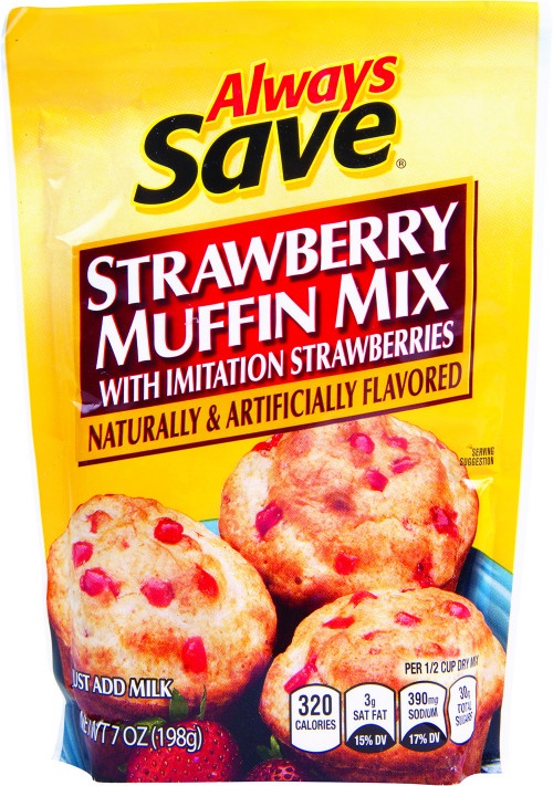 slide 1 of 1, Always Save Strawberry Muffin Mix, 7 oz