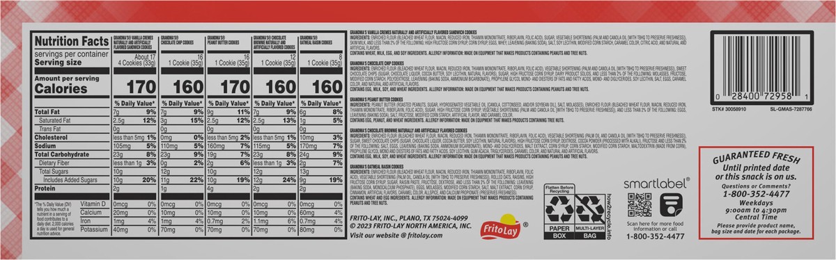 slide 2 of 13, Grandma's Cookies, Variety Mix - 32 ct, 32 ct