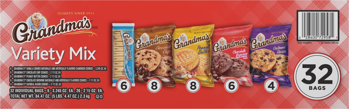 slide 4 of 13, Grandma's Cookies, Variety Mix - 32 ct, 32 ct