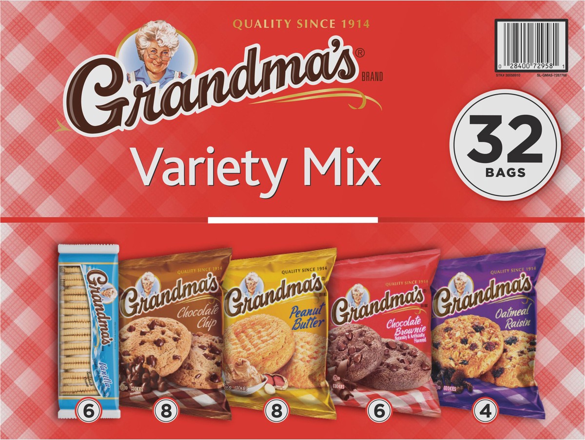 slide 5 of 13, Grandma's Cookies, Variety Mix - 32 ct, 32 ct