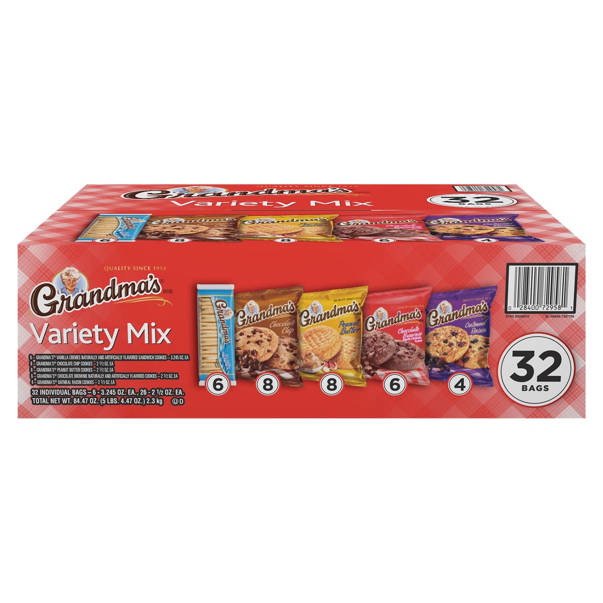 slide 1 of 13, Grandma's Cookies, Variety Mix - 32 ct, 32 ct