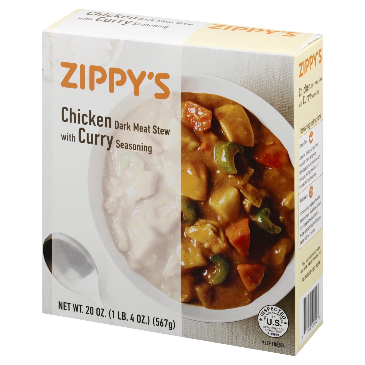slide 3 of 13, Zippys Chicken Curry 20 oz, 20 oz
