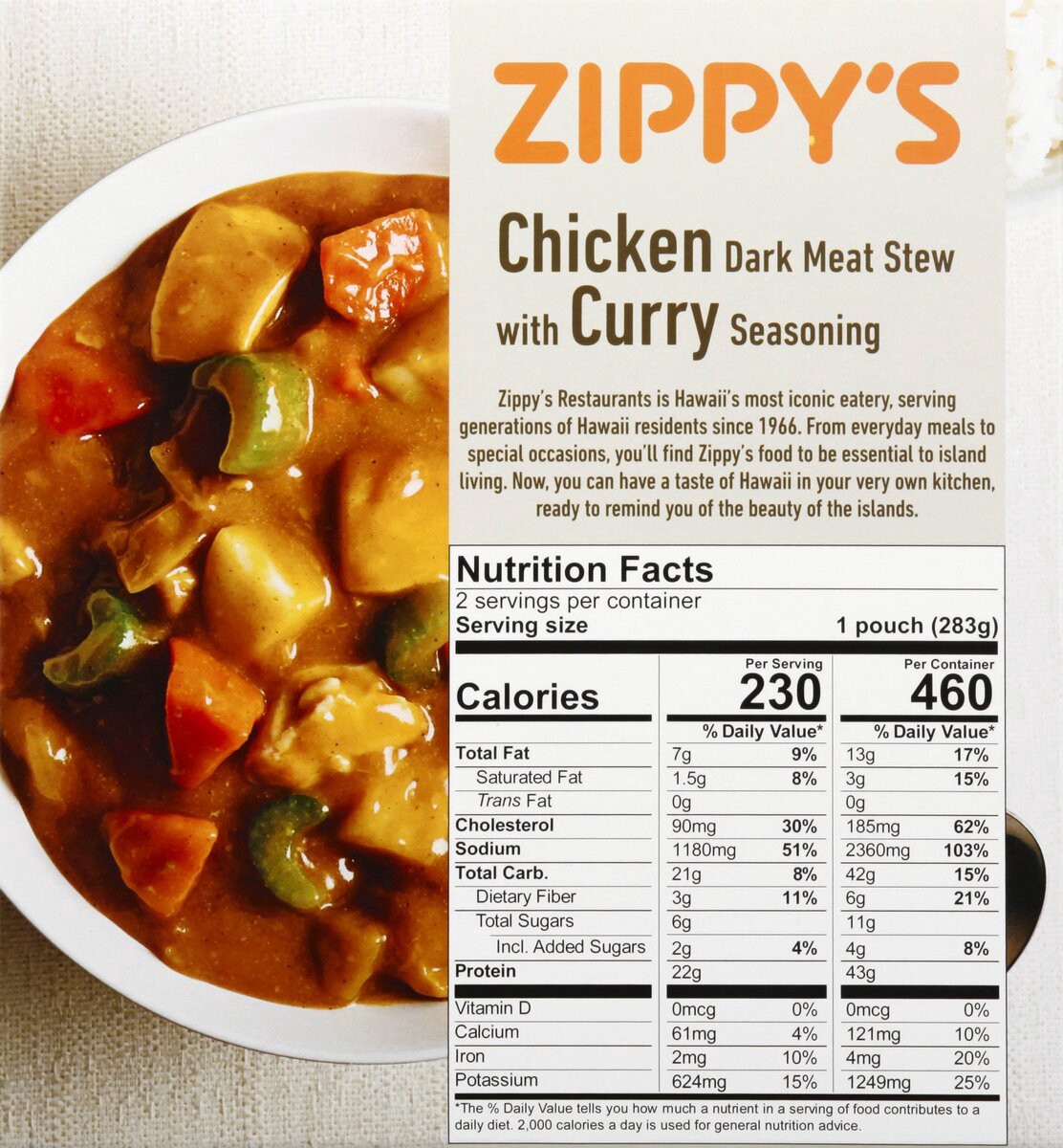 slide 13 of 13, Zippys Chicken Curry 20 oz, 20 oz