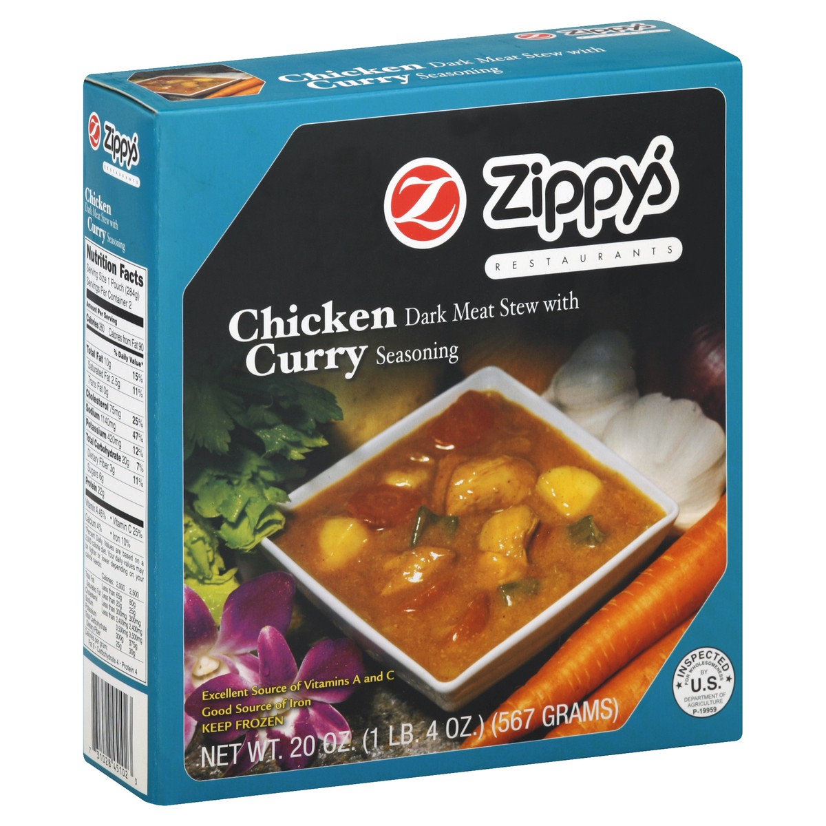 slide 13 of 13, Zippys Chicken Curry 20 oz, 20 oz