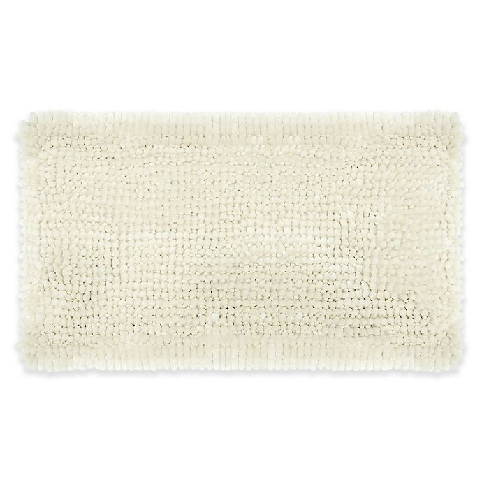 slide 1 of 4, Laura Ashley Butter Chenille Bath Rug - Ivory, 20 in x 34 in