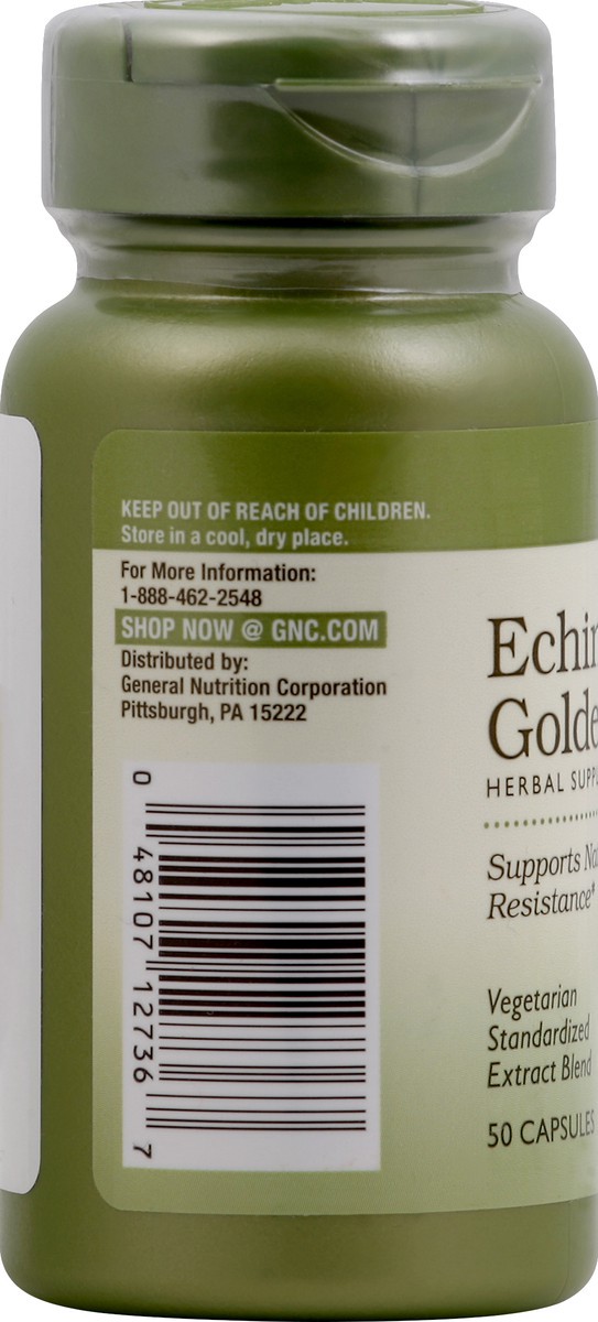 slide 3 of 6, GNC Echinacea & Goldenseal 50 ea, 50 ct