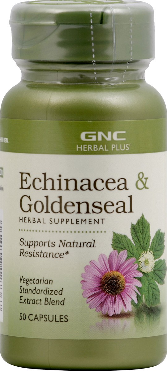 slide 5 of 6, GNC Echinacea & Goldenseal 50 ea, 50 ct