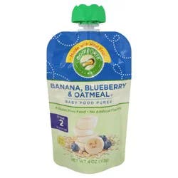 Comforts Stage 2 (6+ Months) Banana, Blueberry & Oatmeal Baby Food Puree 4 oz