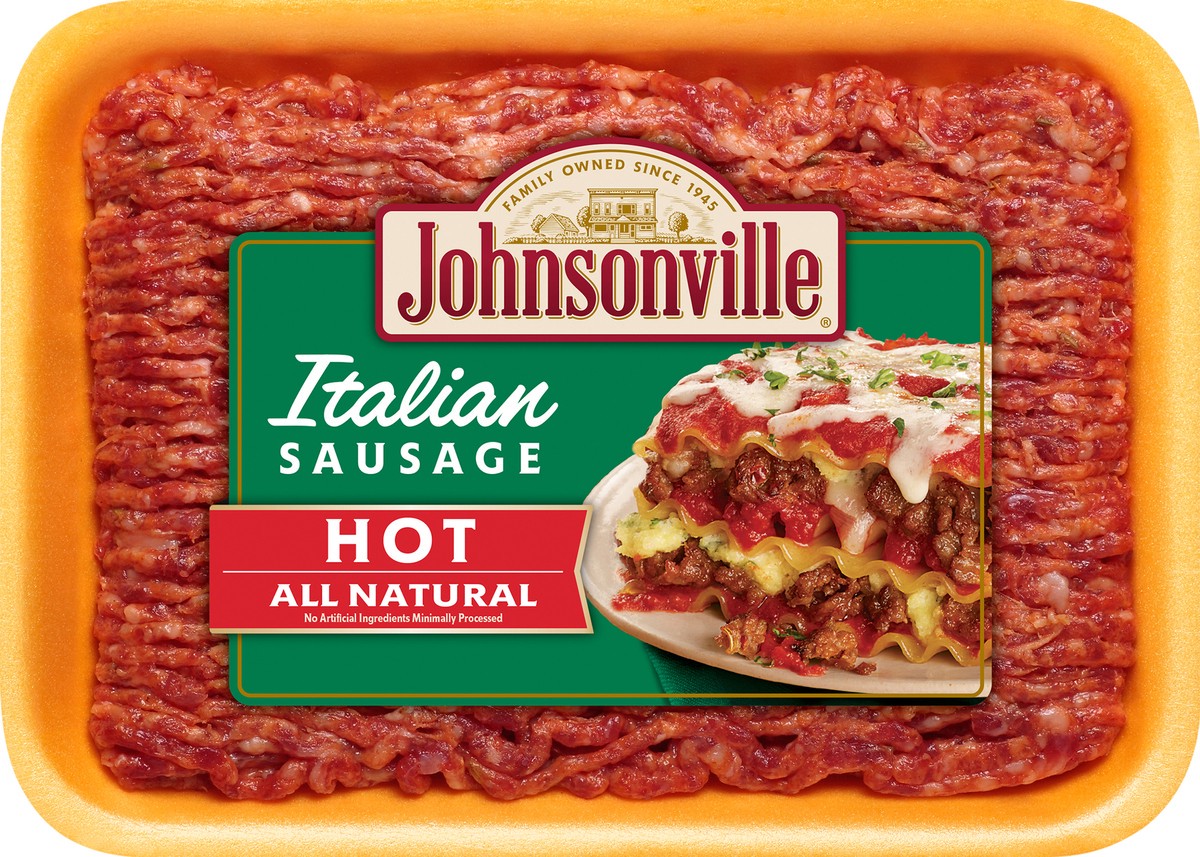 slide 3 of 8, Johnsonville Fresh Ground Hot Italian Sausage - 16oz, 16 oz