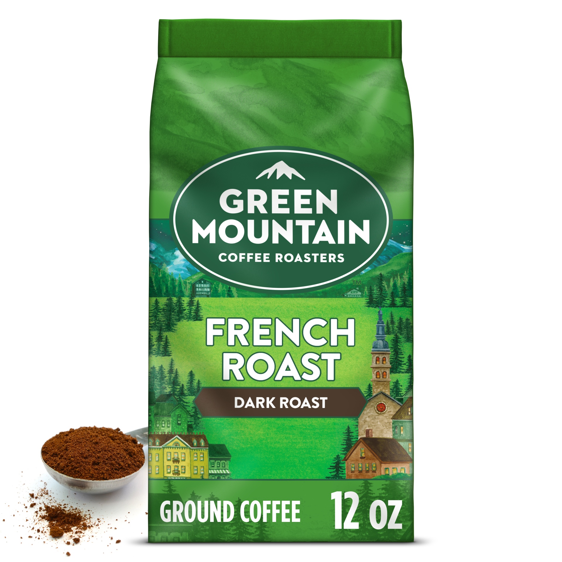 slide 1 of 4, Green Mountain Coffee Roasters French Roast Dark Roast Ground 100% Arabica Coffee 12 oz Bag, 12 oz