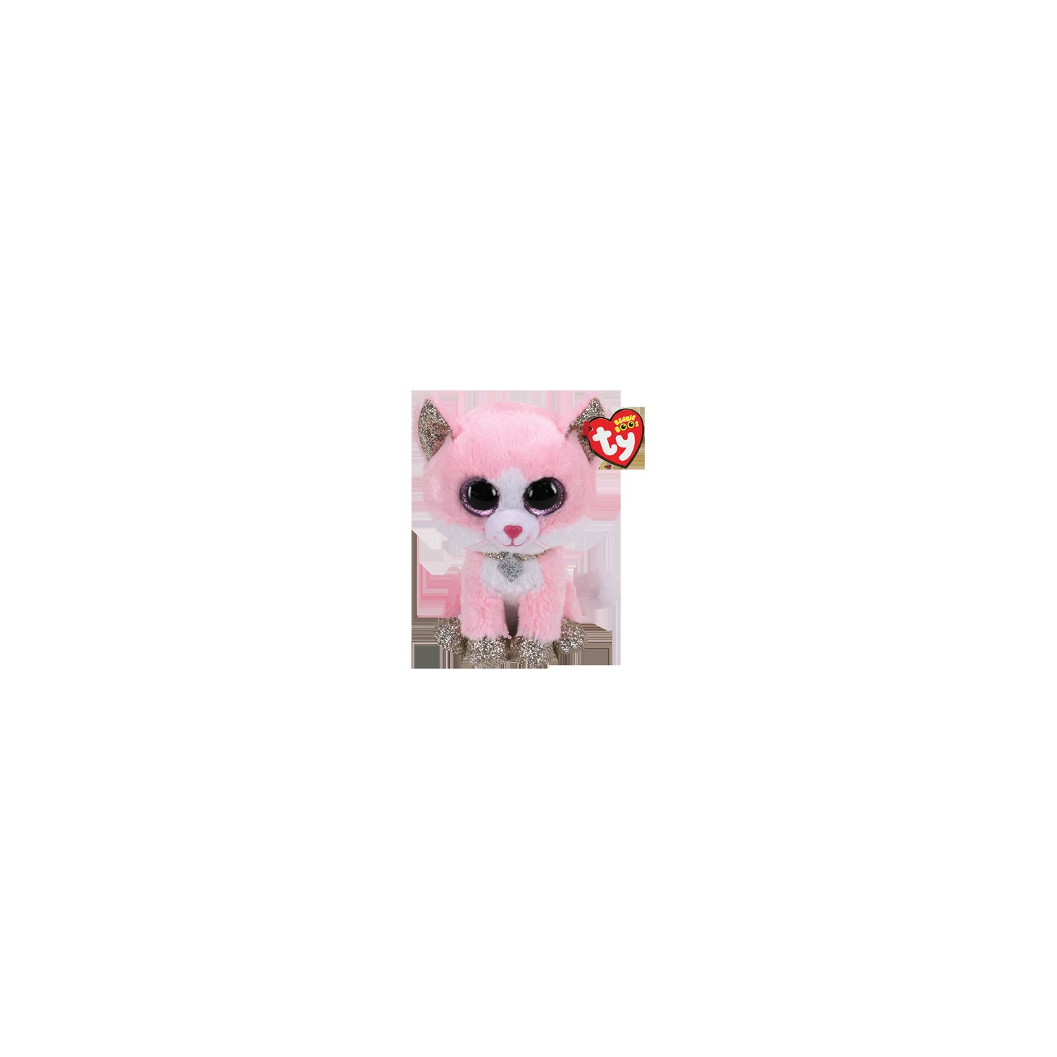 slide 1 of 1, TY Fiona- The Pink Cat Beanie Boos Plush, 1 ct