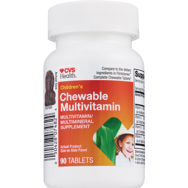 slide 1 of 1, CVS Health Cvs Children's Multi Chewable, 90 ct