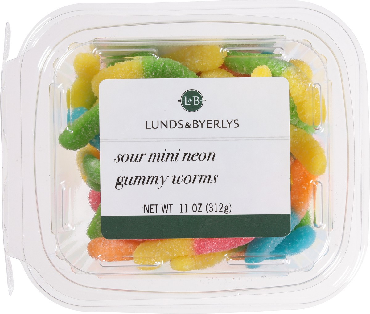 slide 7 of 9, Lunds & Byerlys Sour Mini Neon Gummy Worms 11 oz, 11 oz