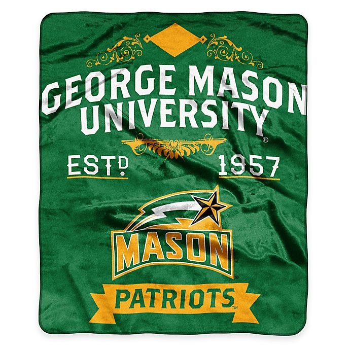 slide 1 of 1, NCAA George Mason University Raschel Throw Blanket, 1 ct