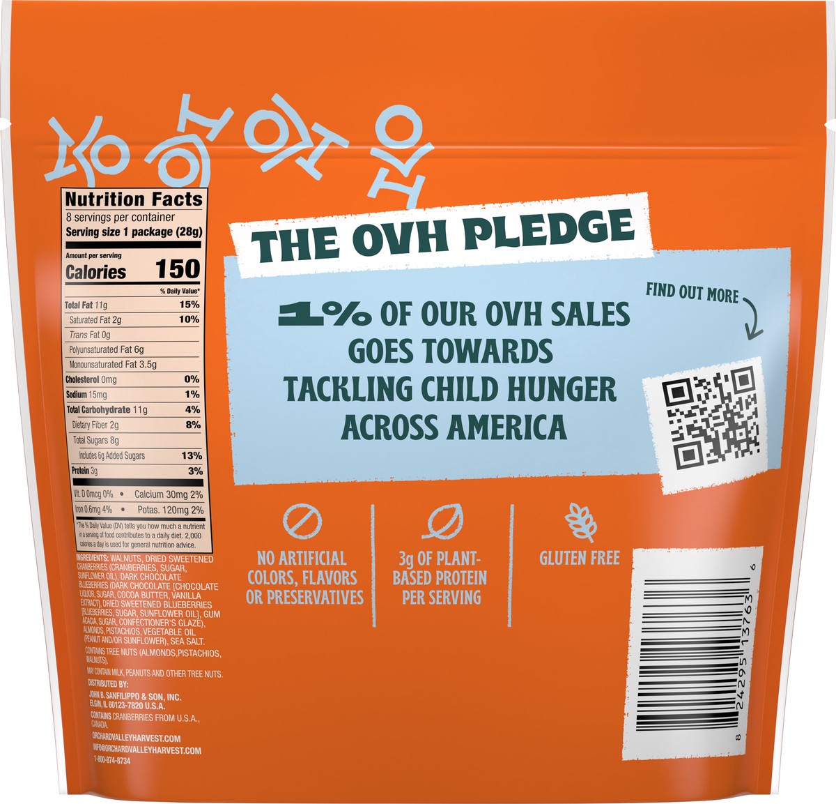 slide 11 of 13, Orchard Valley Harvest OMG Omega-3 Mix 8 - 1 oz Bags, 8 ct