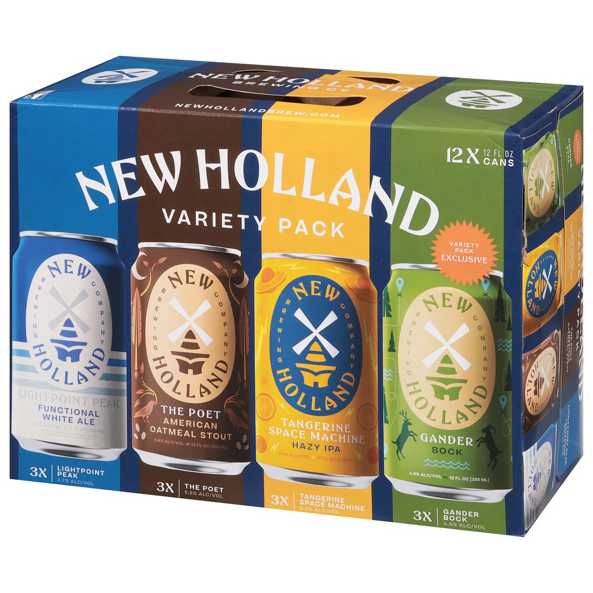 slide 4 of 9, New Holland Brewing Company Beer, Assorted, Variety Pack, 12 ct; 12 oz
