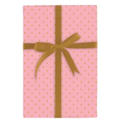 Design Design Gold Swiss Dots Blossom Roll Gift Wrap