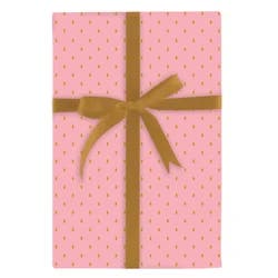 Design Design Gold Swiss Dots Blossom Roll Gift Wrap