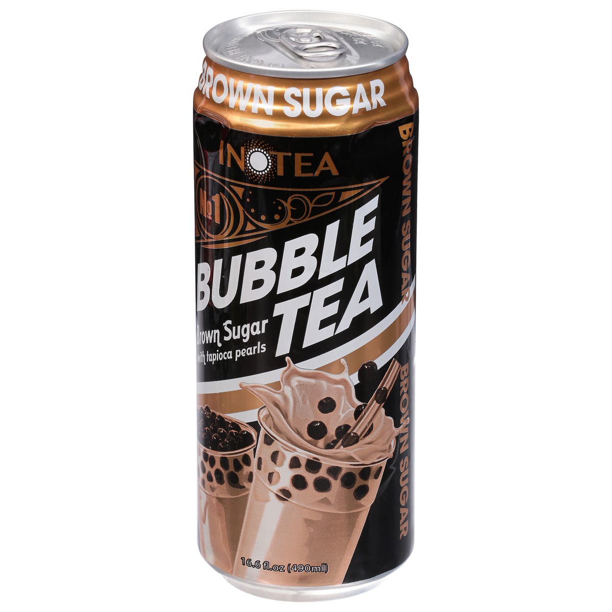 slide 5 of 9, Inotea Brown Sugar Bubble Tea with Tapioca Pearls 16.6 fl oz, 16.6 fl oz