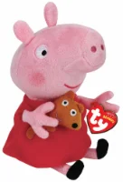 Ty Beanies Peppa Pig Plush - Pink/Red
