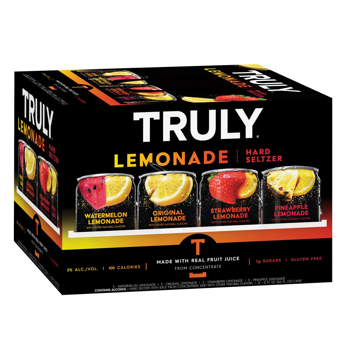 slide 2 of 6, TRULY Hard Seltzer Lemonade Variety Pack (12 fl. oz. Can, 12pk.), 12 ct