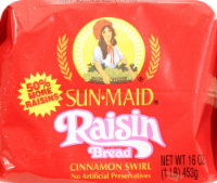 slide 1 of 1, Sun-Maid Cinnamon Swirl Raisin Bread, 16 oz