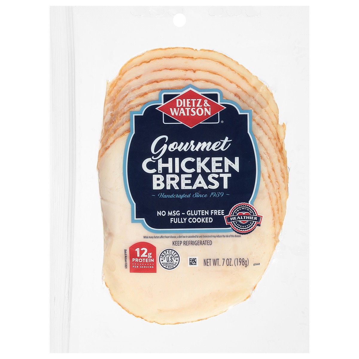 slide 3 of 4, Dietz & Watson Gourmet Chicken Breast 7 oz, 7 oz