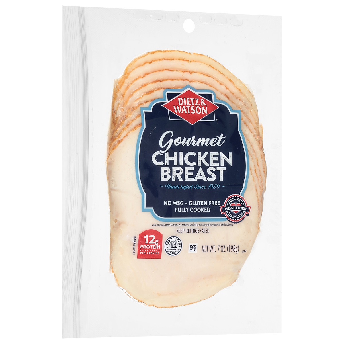 slide 2 of 4, Dietz & Watson Gourmet Chicken Breast 7 oz, 7 oz