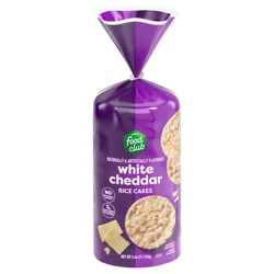 Food Club White Cheddar Rice Cakes 5.46 oz