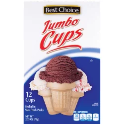 Best Choice Jumbo Cake Cones