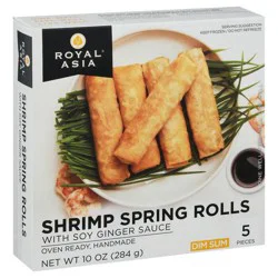 Royal Asia Shrimp Spring Rolls With Sauce - 10 OZ