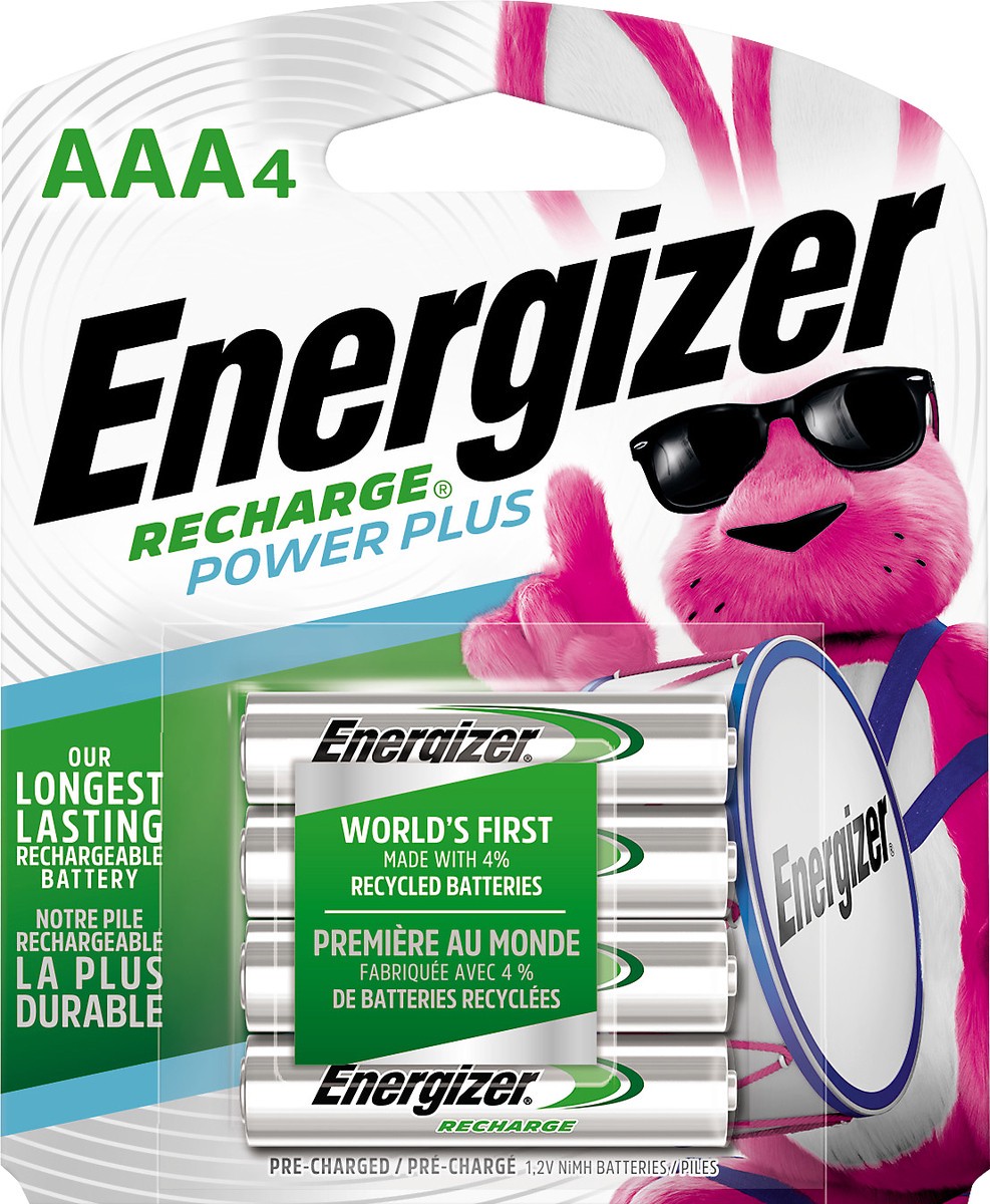 slide 2 of 3, Energizer Recharge Power Plus AAA Batteries 4 ea, 4 ct