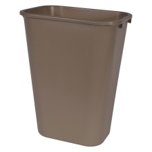 slide 1 of 1, Rubbermaid Beige Trash Container, 20 in